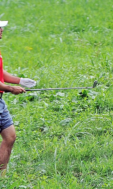 PGA Championship: Shoeless Day saves par across creek